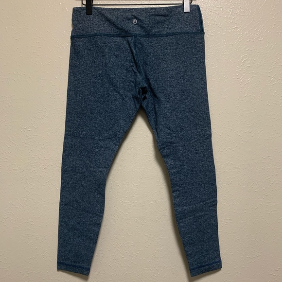 Lululemon teal gray herringbone leggings - Picture 2 of 7